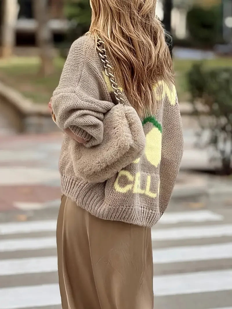 Cárdigan de limón para mujer