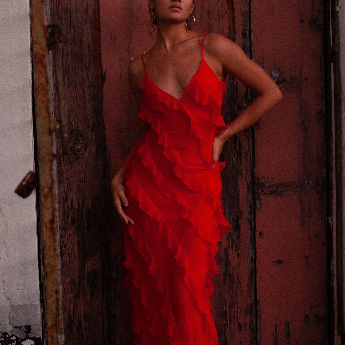 Marcela-Vestido largo elegante