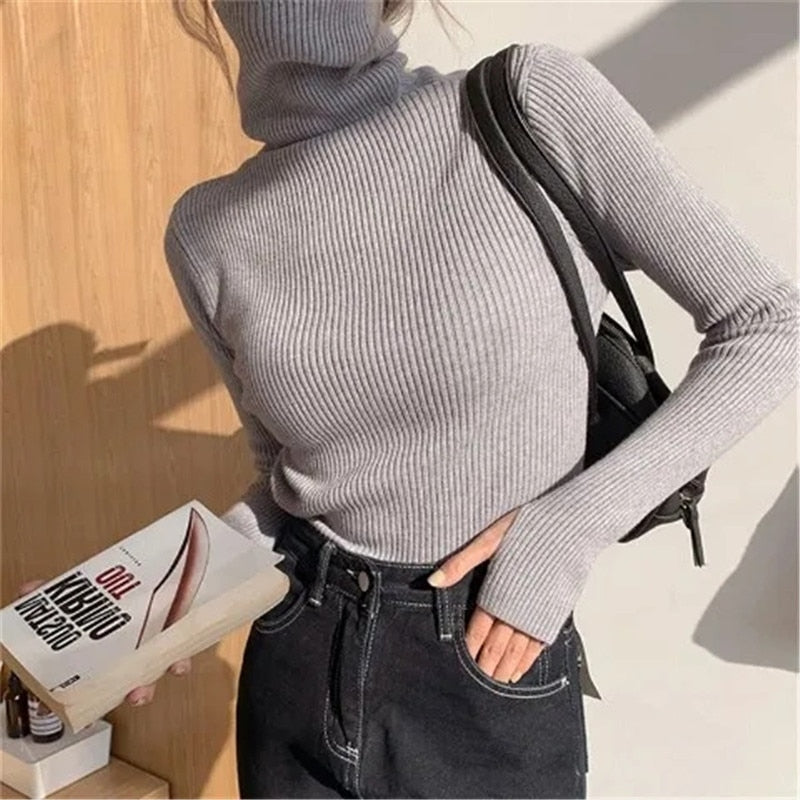 Suéter de cuello alto Vera