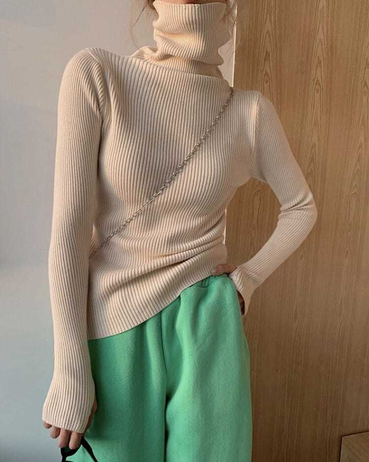 Suéter de cuello alto Vera