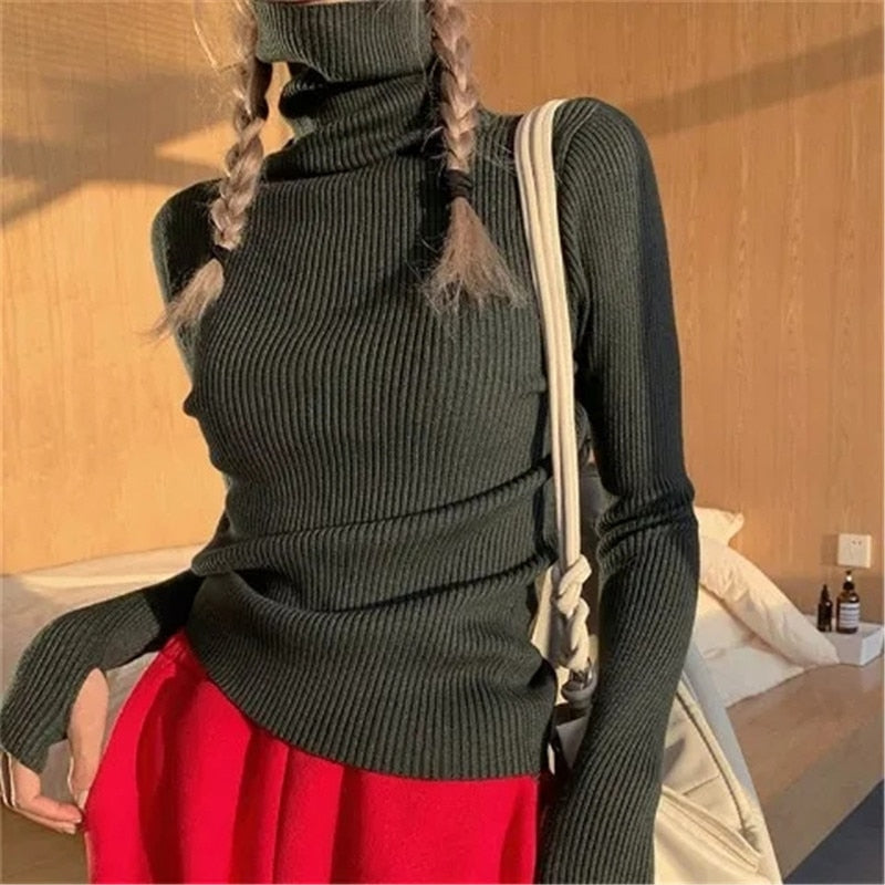 Suéter de cuello alto Vera