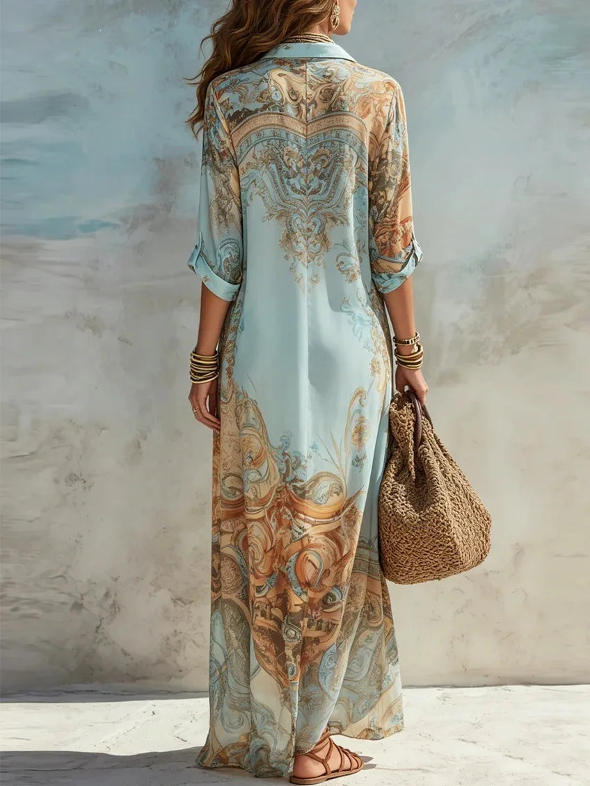 Ara-Vestido camisero bohemio Camille