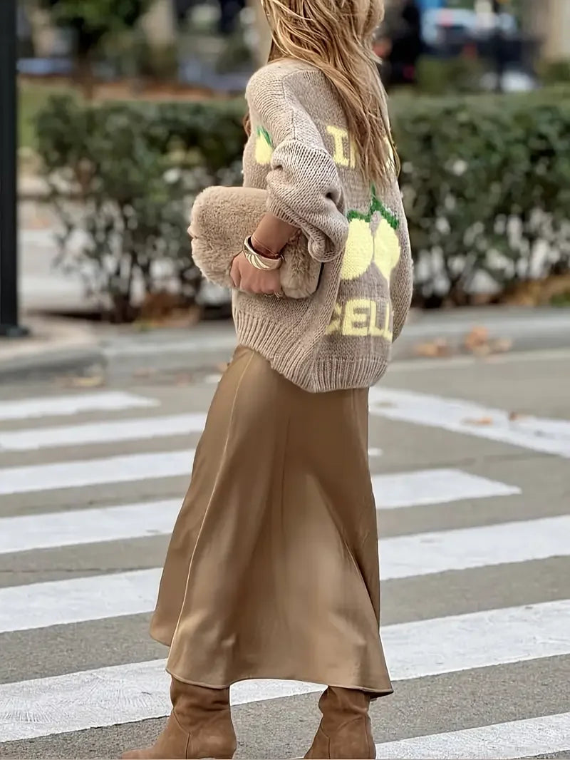 Cárdigan de limón para mujer